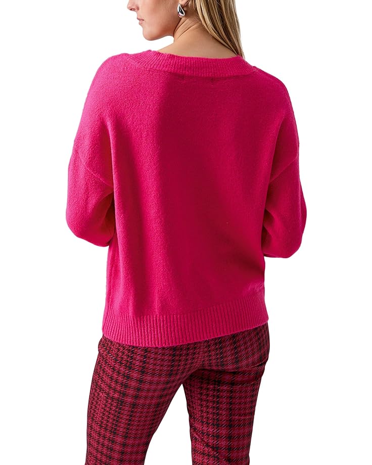 Свитер Sanctuary Easy Breezy V-Neck Pullover, цвет Flash Pink фотографии