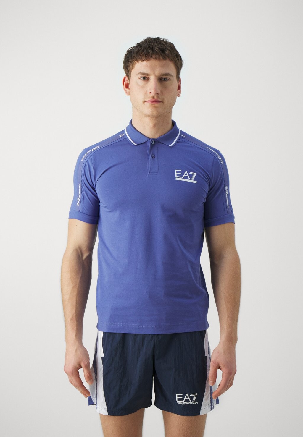 

Поло Tennis Club EA7 Emporio Armani, цвет marlin