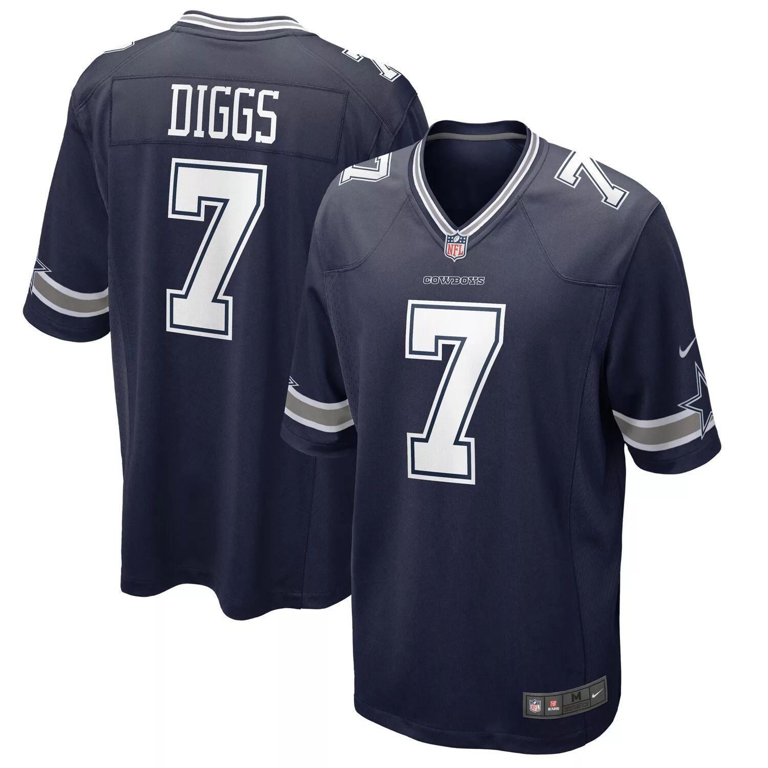 Мужское темно-синее джерси Trevon Diggs Dallas Cowboys Game Nike