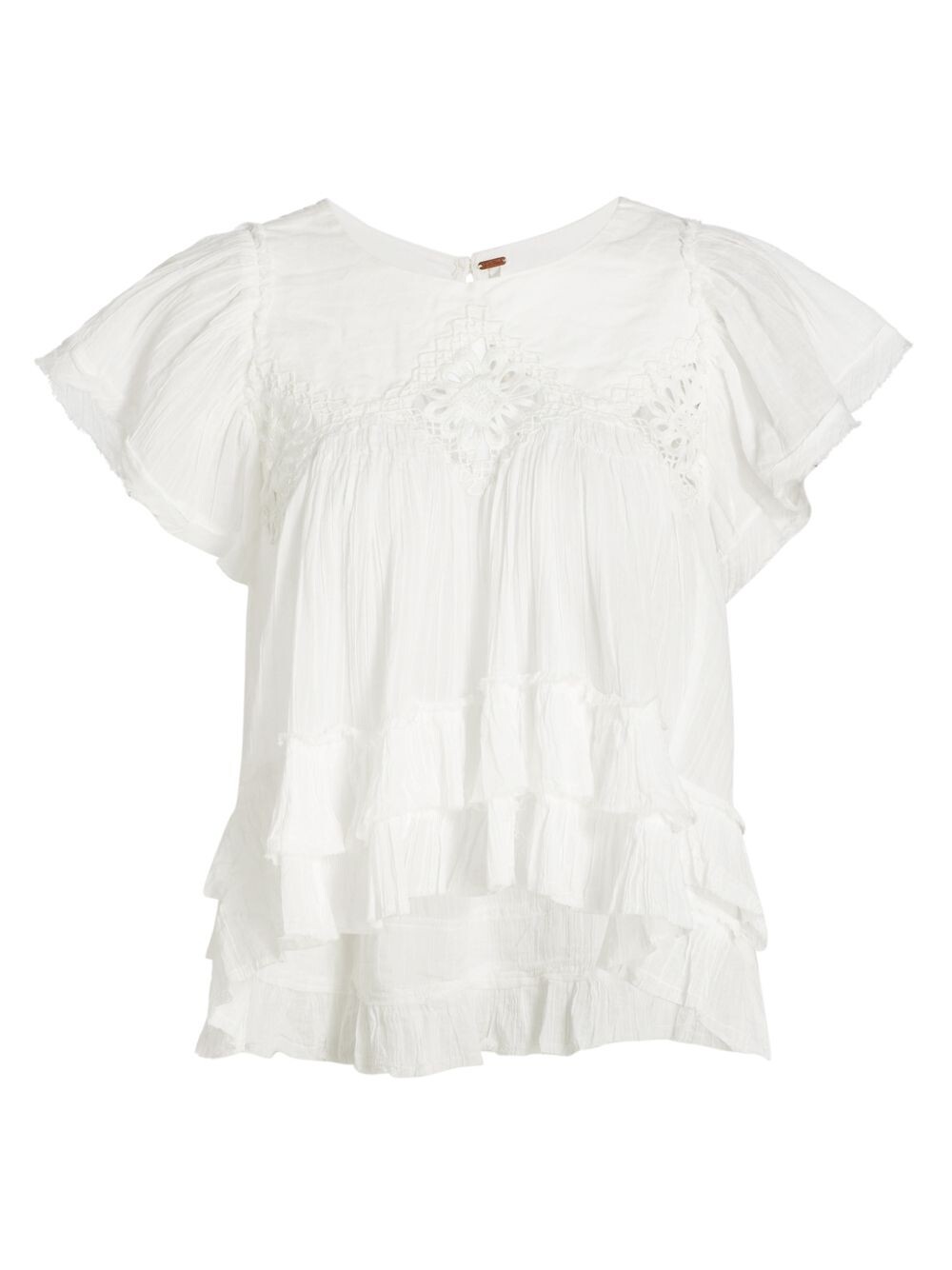 

Топ Harrison с вышивкой Free People, белый