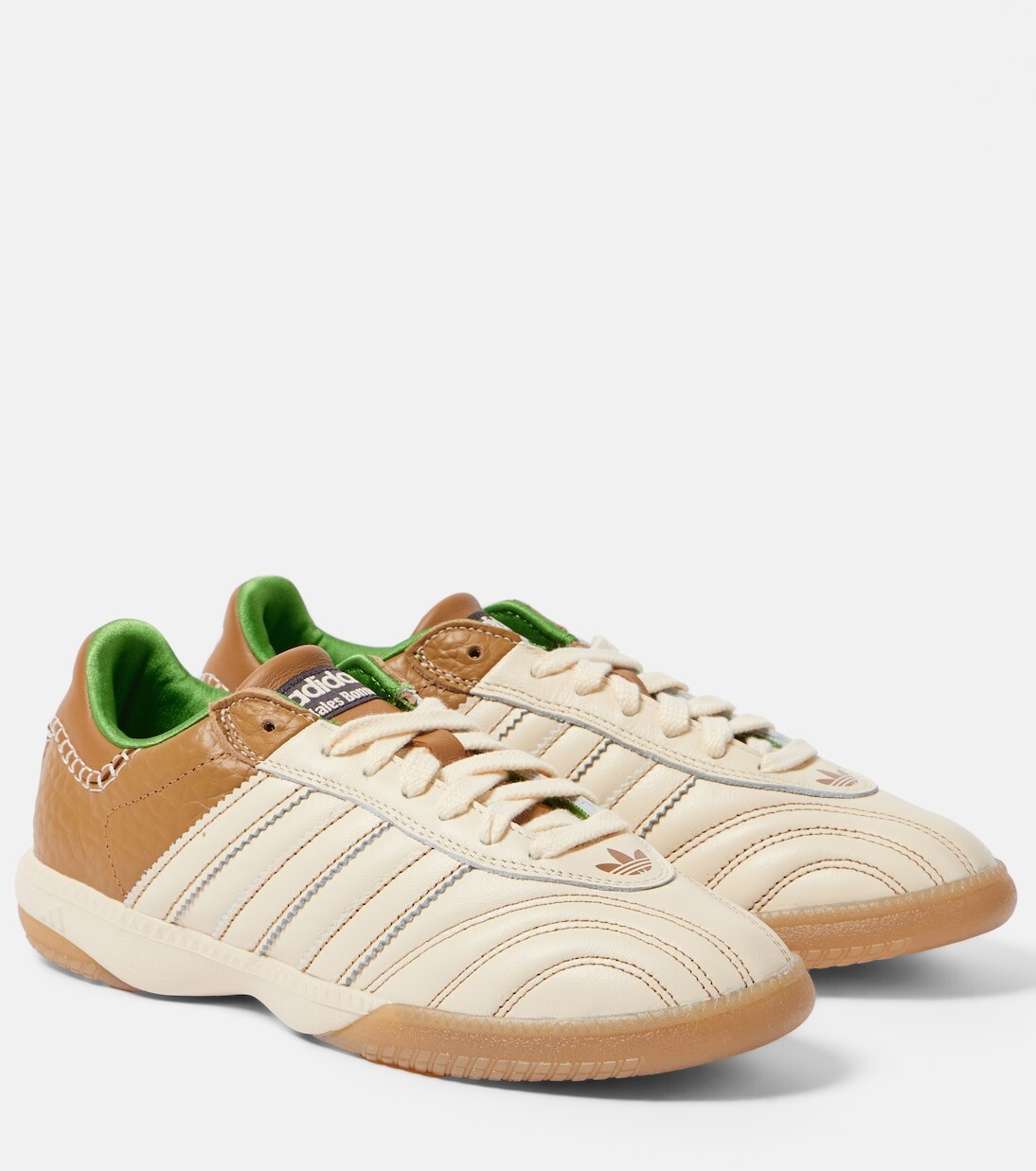 

Кожаные кроссовки Samba Boner из коллаборации с Wales Adidas, бежевый