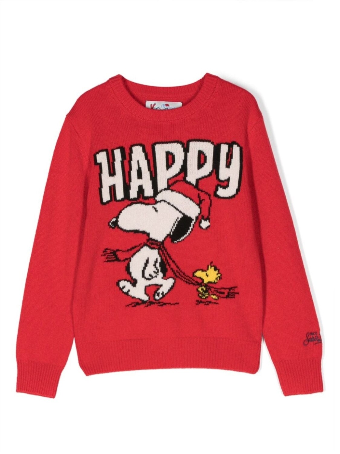 

Mc2 Saint Barth джемпер вязки интарсия из коллаборации с Peanuts, красный