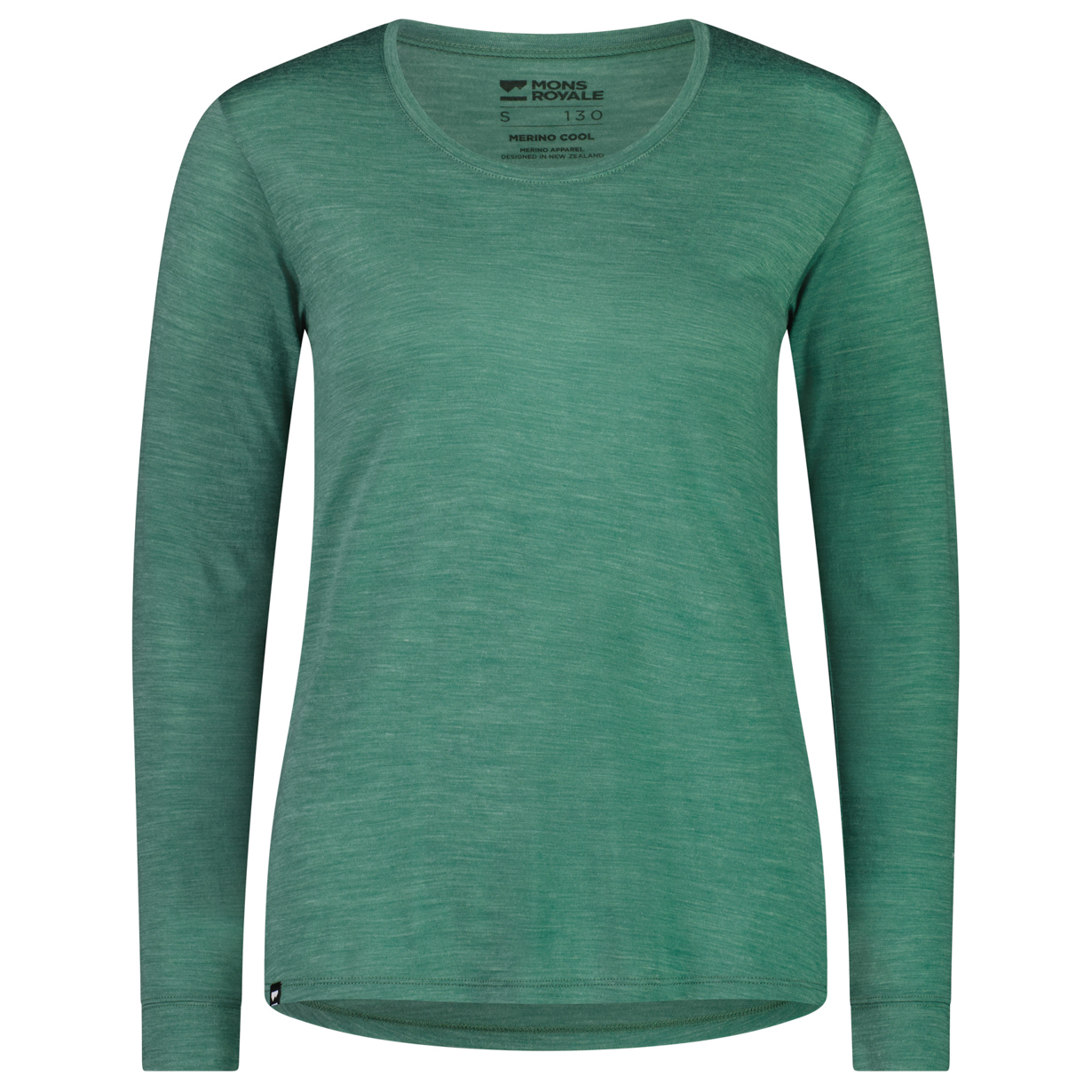 Рубашка из мериноса Mons Royale Women's Zephyr Merino Cool L/S, цвет Smokey Green