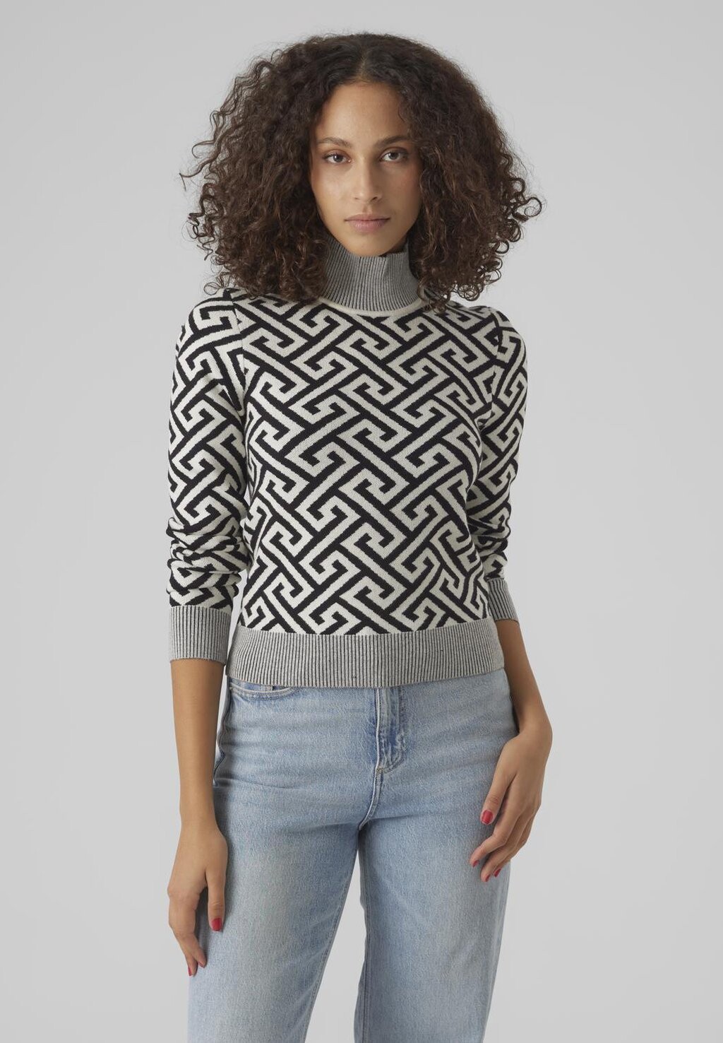 

Свитшот Vero Moda ВММАРИЯ HIGH NECK, цвет black/birch