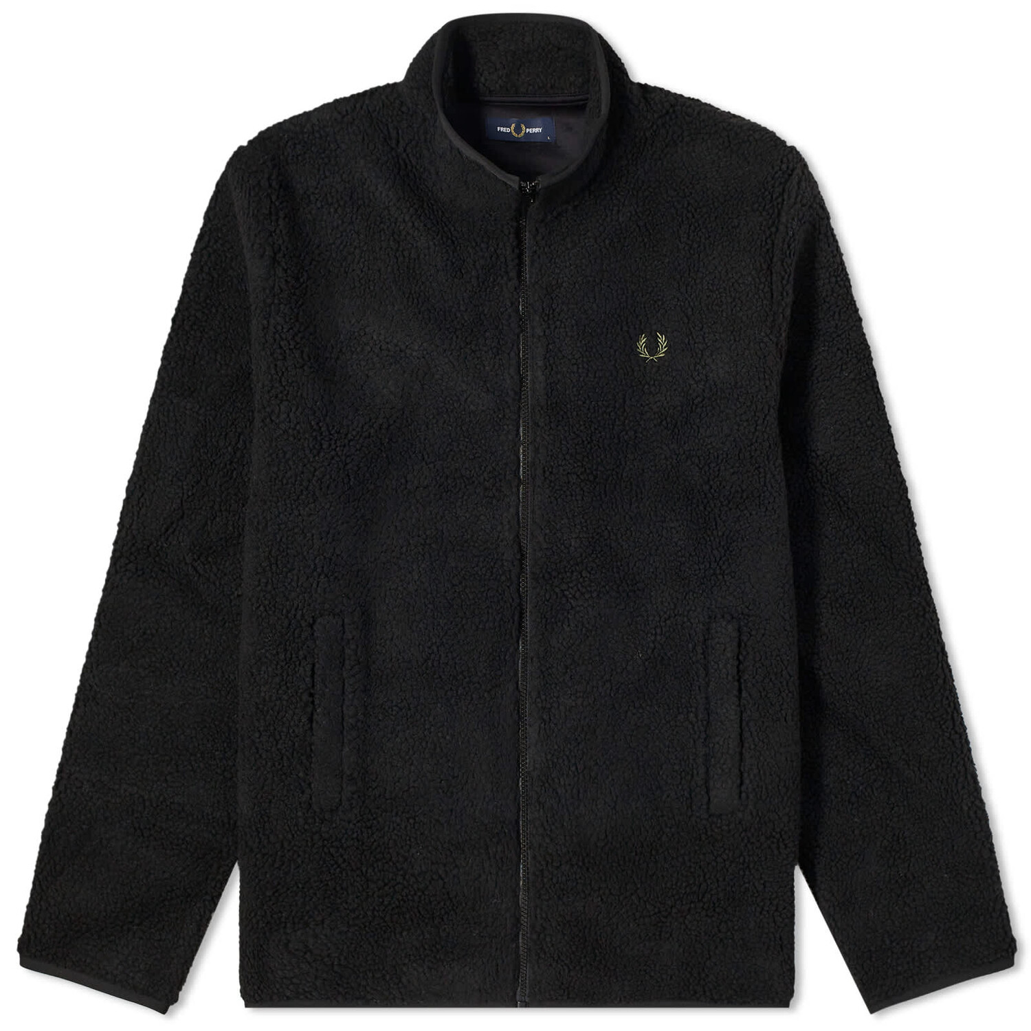 

Флис Fred Perry Zip Through Borg, черный