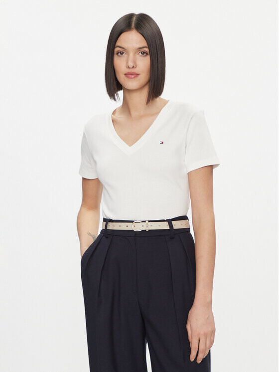 

Футболка узкого кроя Tommy Hilfiger, белый