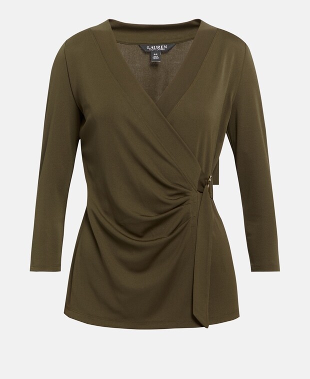 

Блузка с запахом Lauren Ralph Lauren, зеленый