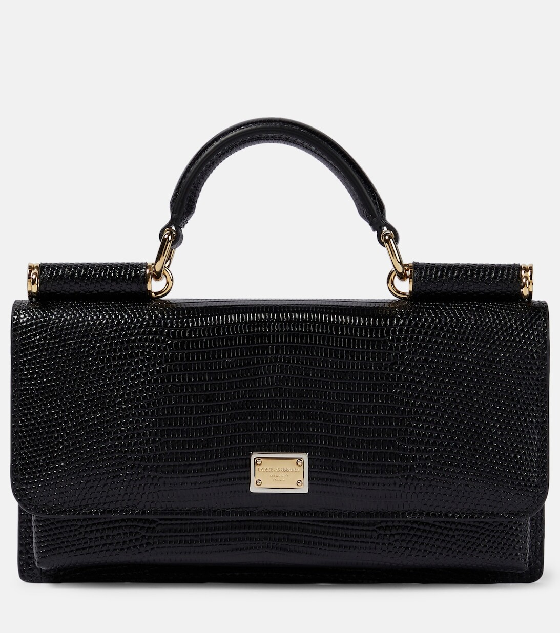 

Сумка на плечо Sicily Micro из кожи игуаны Dolce&Gabbana, черный