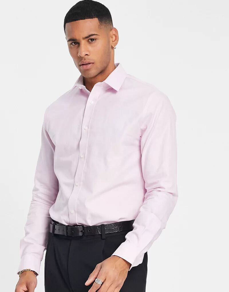 

Розовая рубашка с микротекстурой Ben Sherman