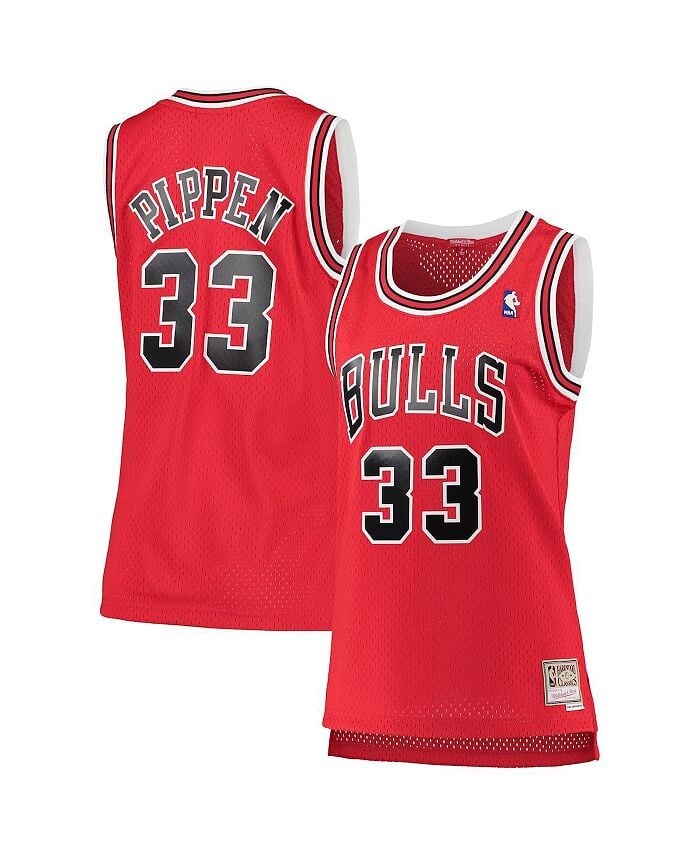 

Женская майка Scottie Pippen Red Chicago Bulls 1997-98 Hardwood Classics Swingman Mitchell & Ness, красный