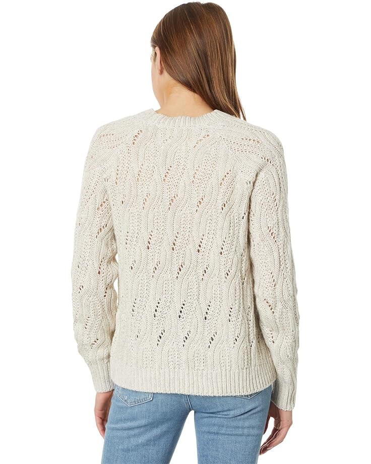 

Свитер Lucky Brand Cable Stitch Shine Pullover, цвет Straw Heather