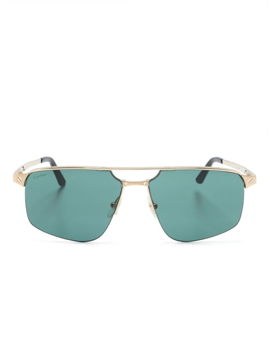 

Cartier Eyewear солнцезащитные очки-пилоты, золотистый