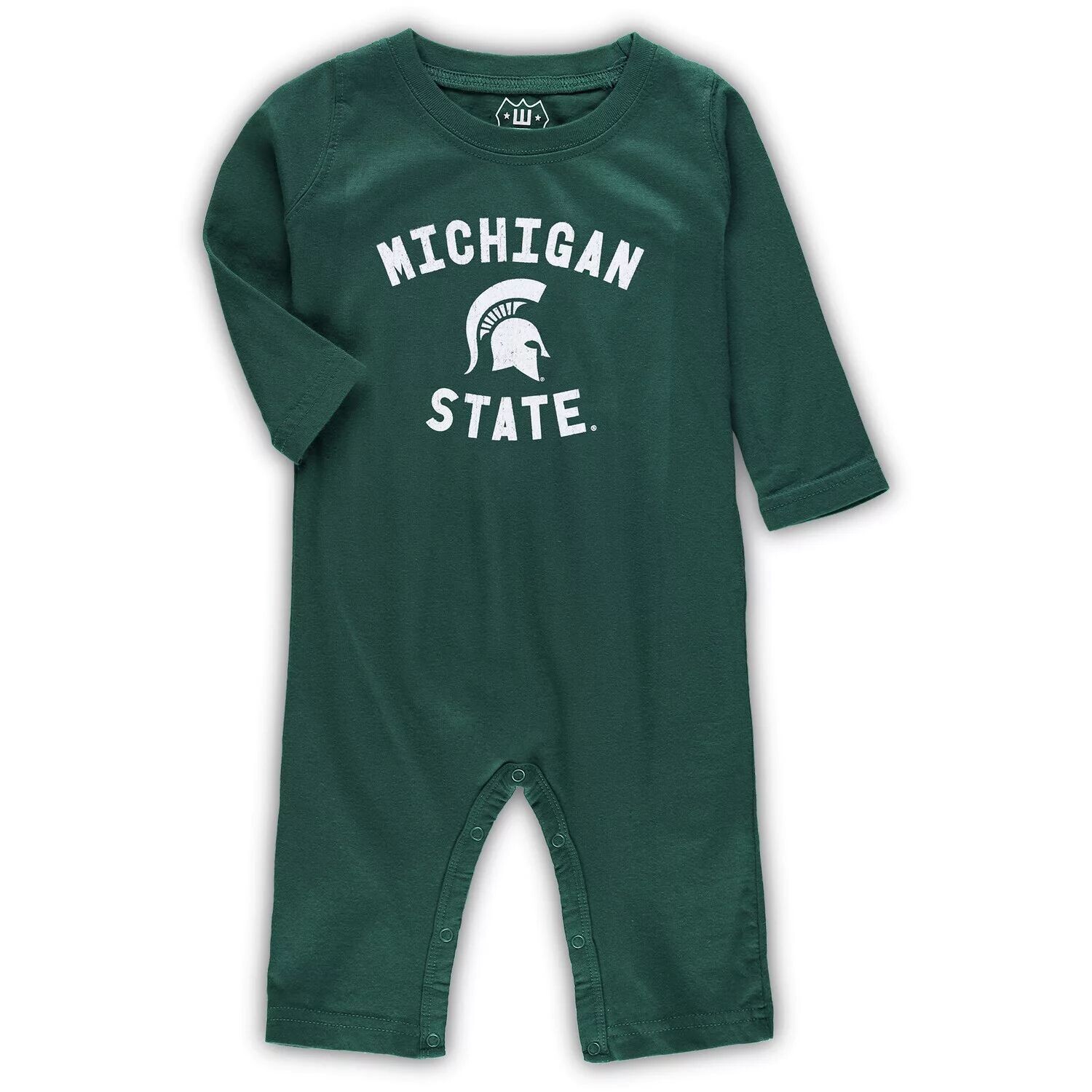 

Джемпер с длинными рукавами Infant Wes & Willy Green Michigan State Spartans Core Unbranded
