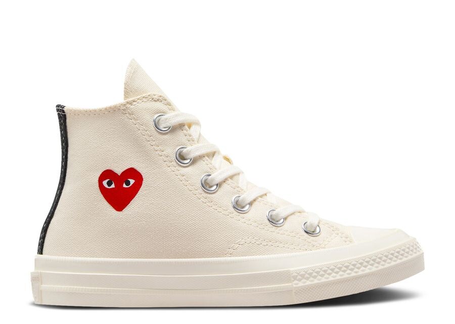 

Кроссовки Converse Comme Des Garçons PLAY X Chuck 70 High PS, цвет Single Heart Milk