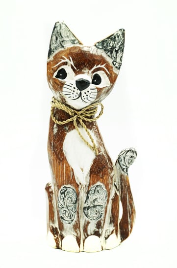 цена Деревянная фигурка котенка 30см, украшение Jakarta