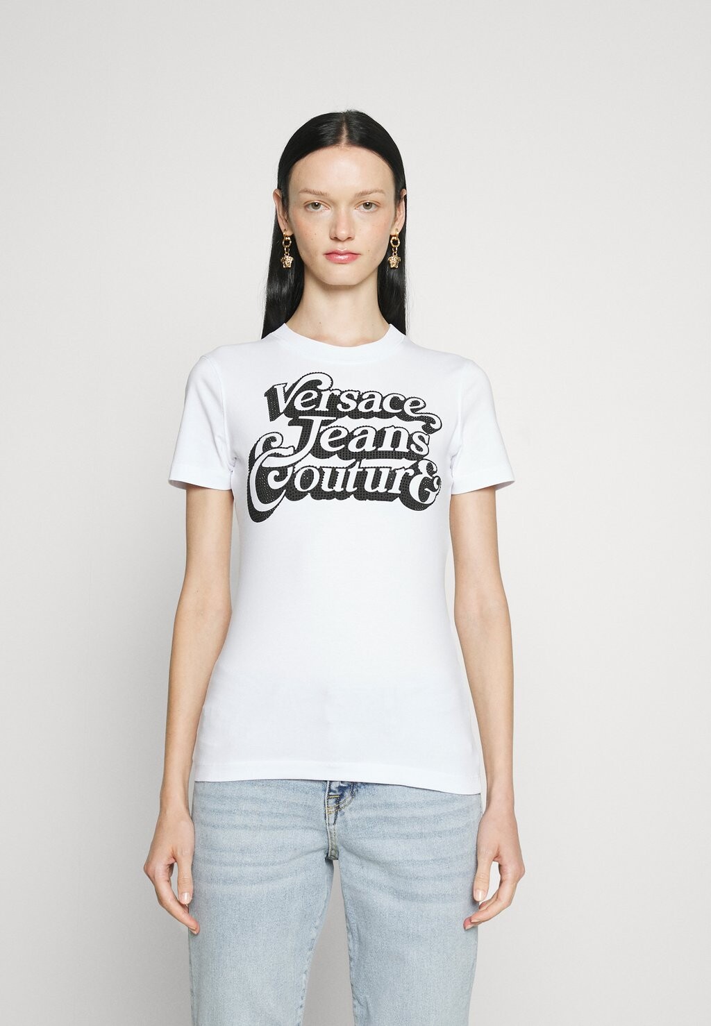 

Футболка с принтом Versace Jeans Couture, белый