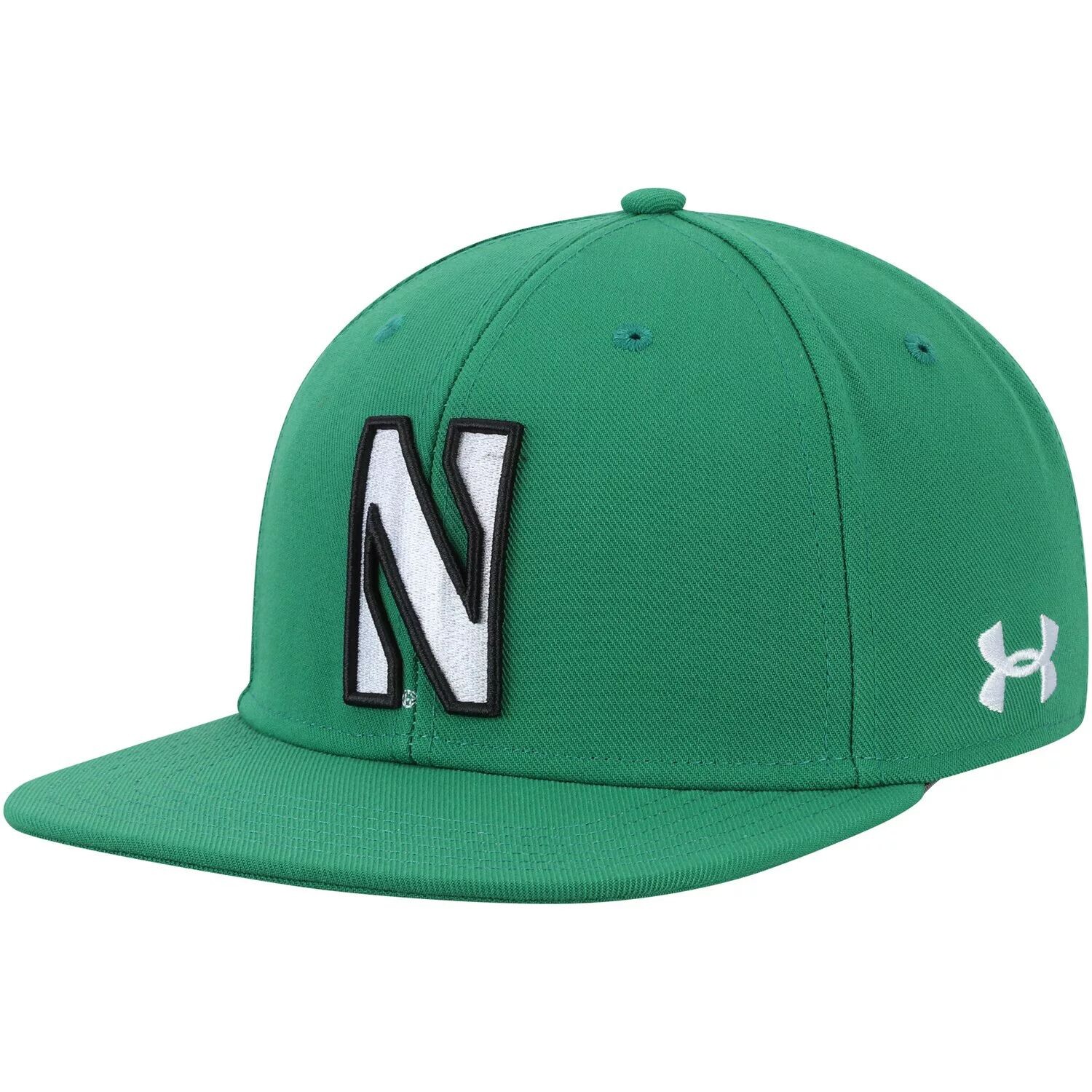 

Мужская бейсбольная бейсболка Under Armour Kelly Green Northwestern Wildcats