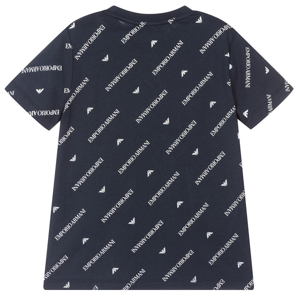 

Футболка с логотипом Blue Eagle Armani, синий