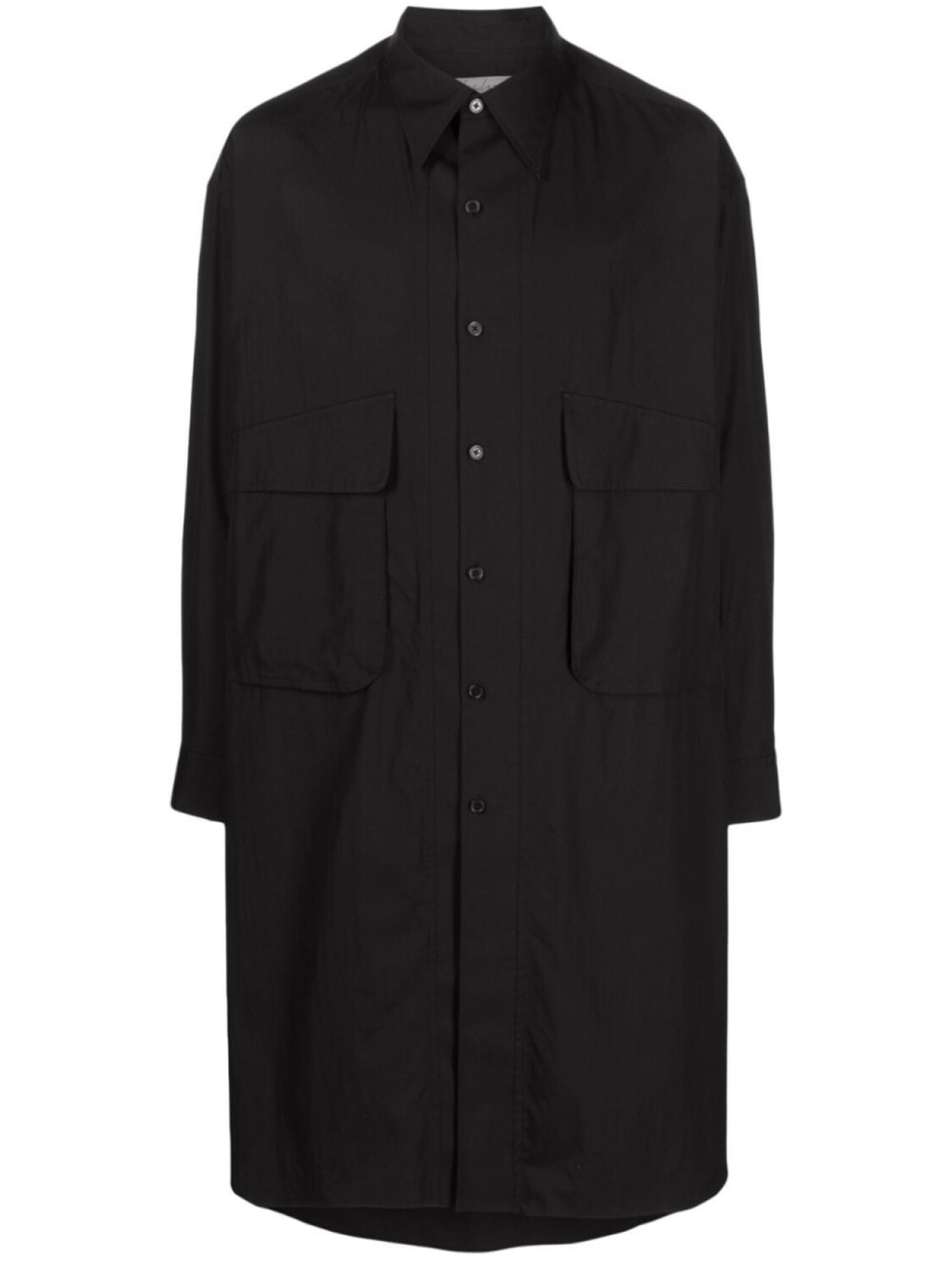 

Длинная рубашка Yohji Yamamoto, черный