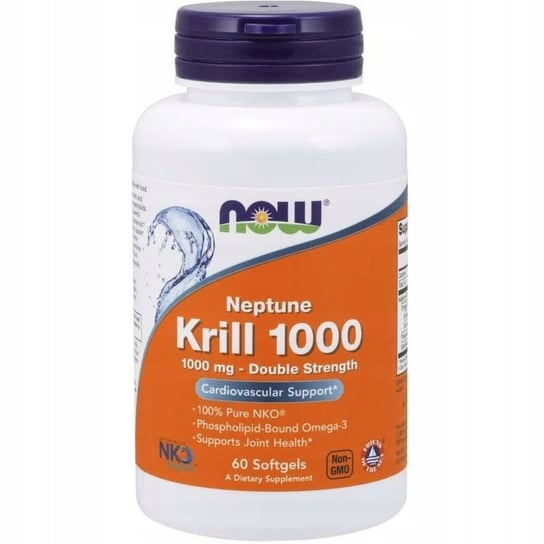 Now Foods, Neptune Krill Oil (Масло криля) 1000 мг 60 капсул now foods масло бурачника концентрированная глк 1000 мг 60 капсул