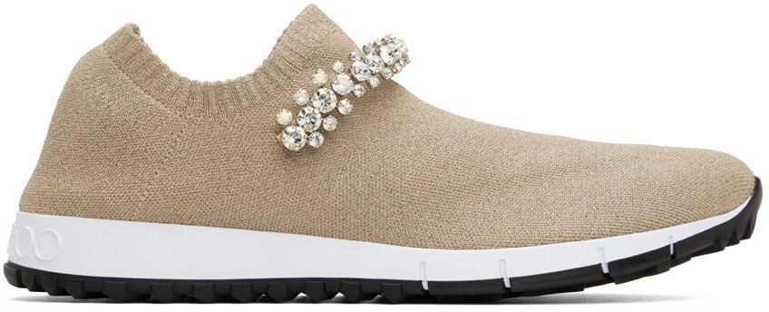 

Бежевые кроссовки Verona Jimmy Choo, Бежевый