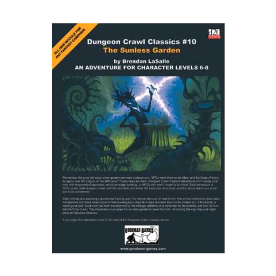 

Модуль Sunless Garden (1st Printing), Dungeon Crawl Classics - #1-15 (d20)