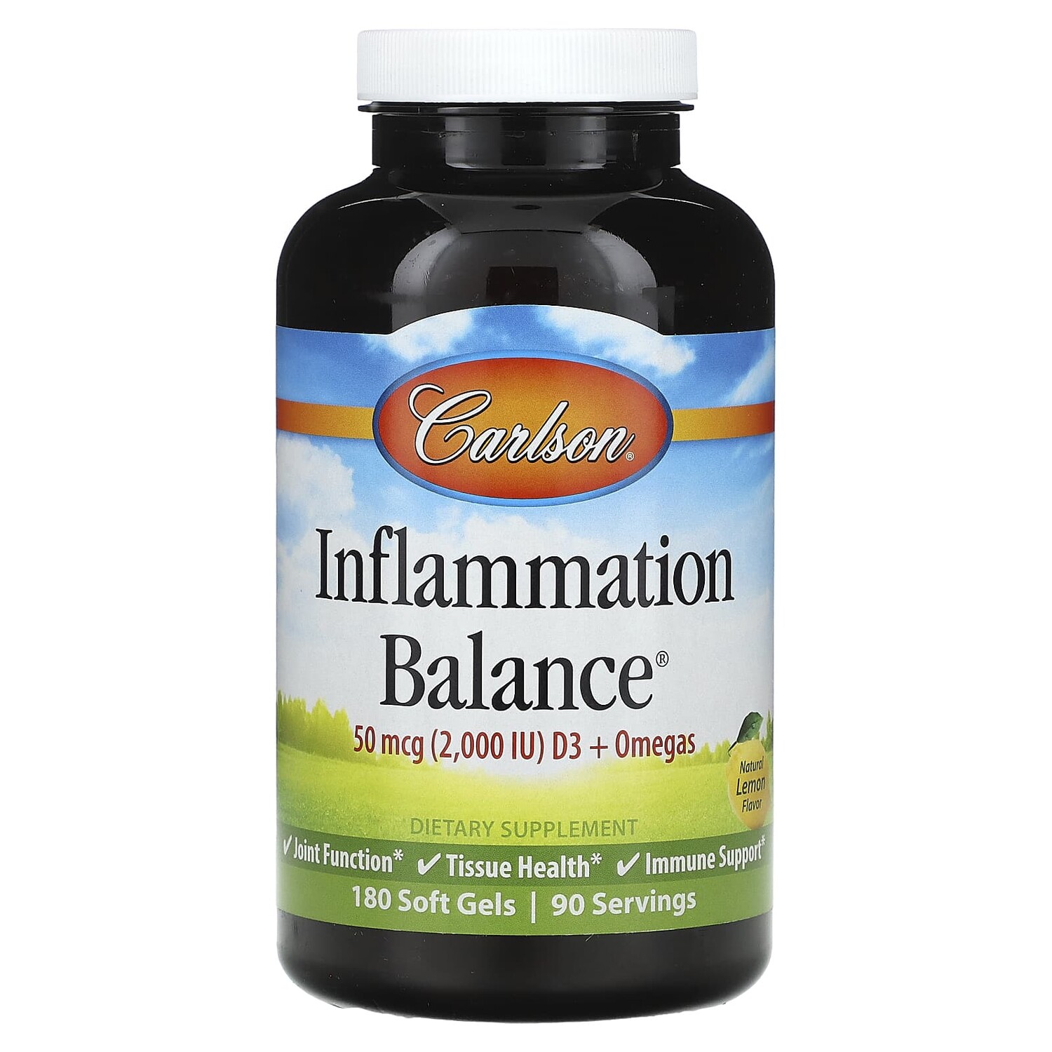 

Balance Balance, натуральный лимон, 180 мягких таблеток, Carlson