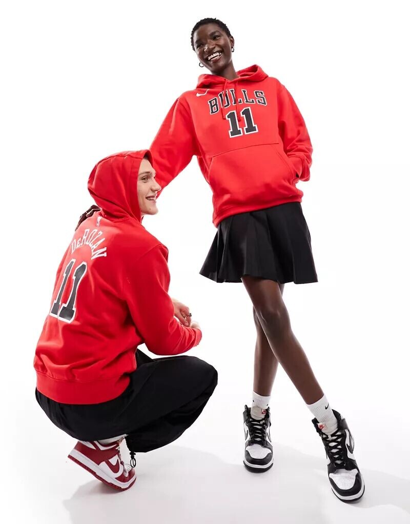 

Толстовка унисекс для клуба Nike NBA Chicago Bulls, красная