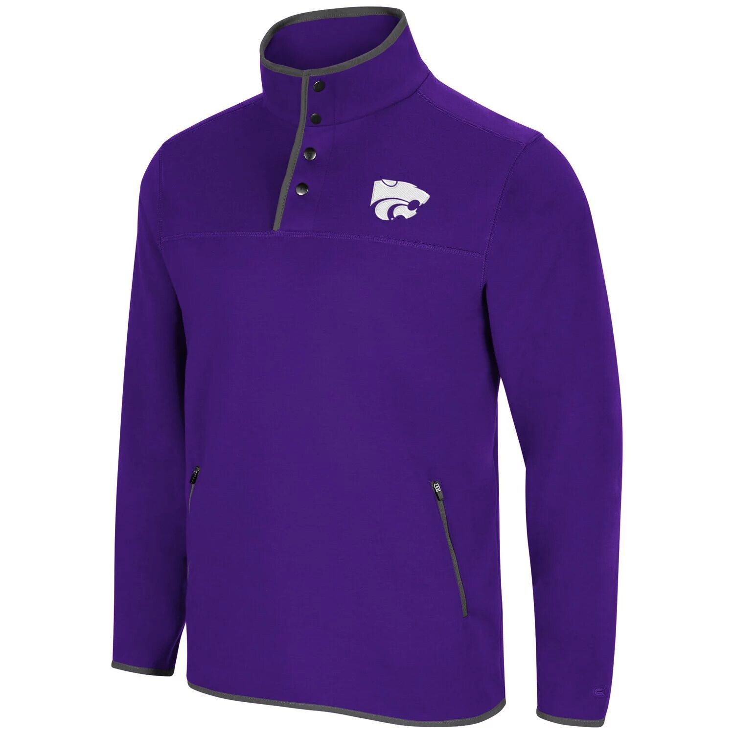 

Мужская фиолетовая куртка-пуловер Kansas State Wildcats Rebound Snap Colosseum