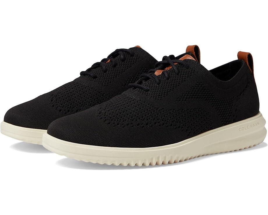 

Оксфорды Cole Haan Grand+ Stitchlite Wing Tip Oxford, цвет Black/Ivory
