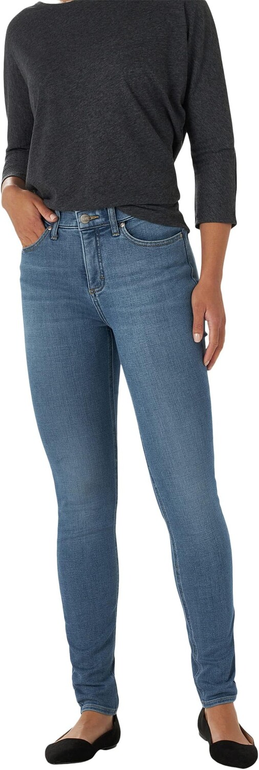 

Джинсы Ultra Lux Comfort Slim Fit Skinny Jeans Mid-Rise Lee, цвет Junction