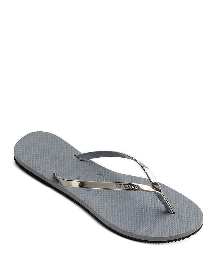 

Женские узкие шлепанцы You Metallic havaianas