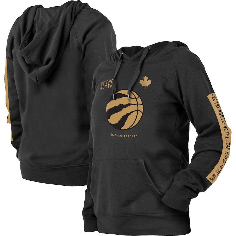 

Пуловер с капюшоном New Era Toronto Raptors, черный
