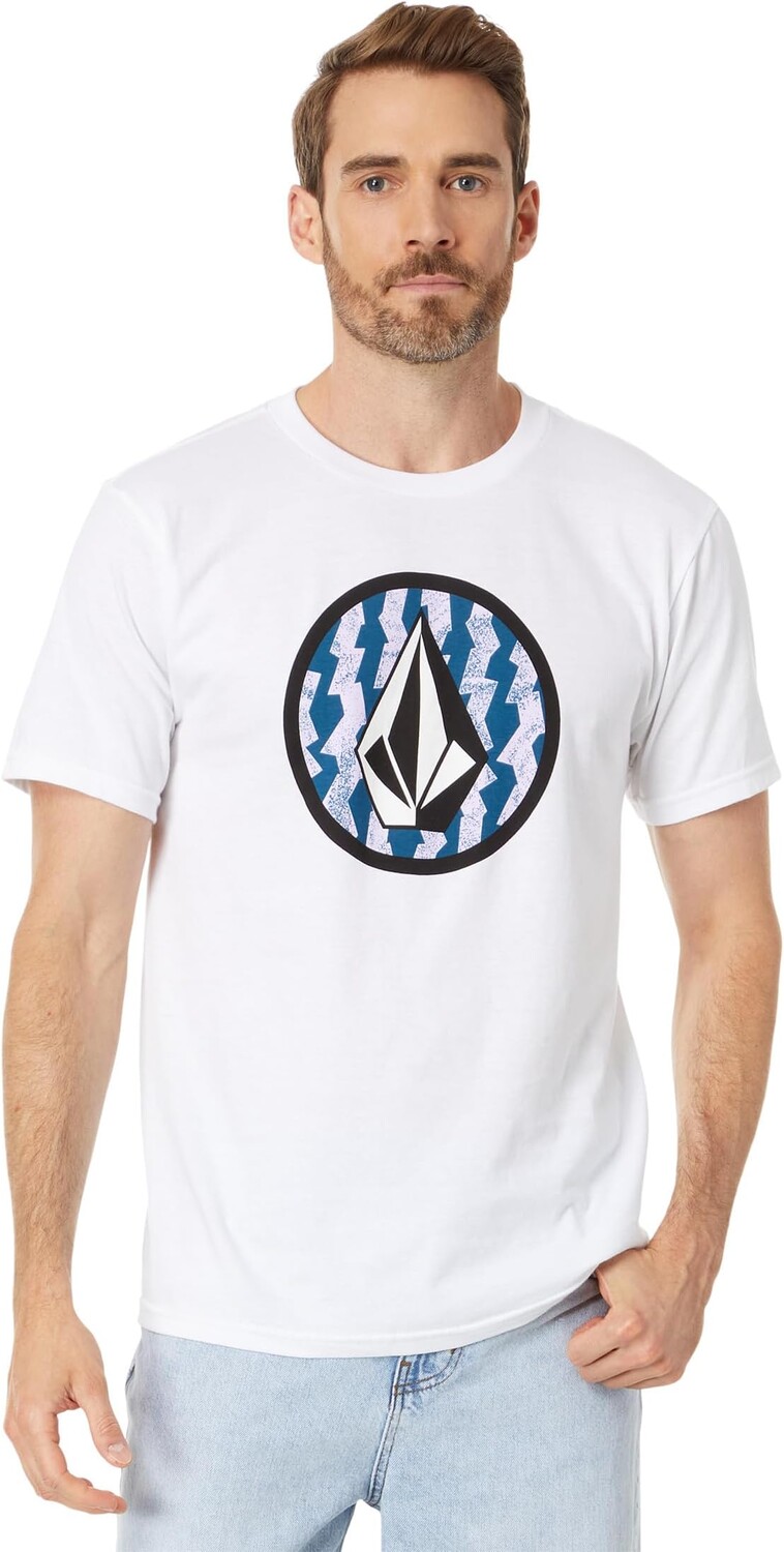 

Футболка с короткими рукавами Crisp Stone Volcom, цвет White Combo