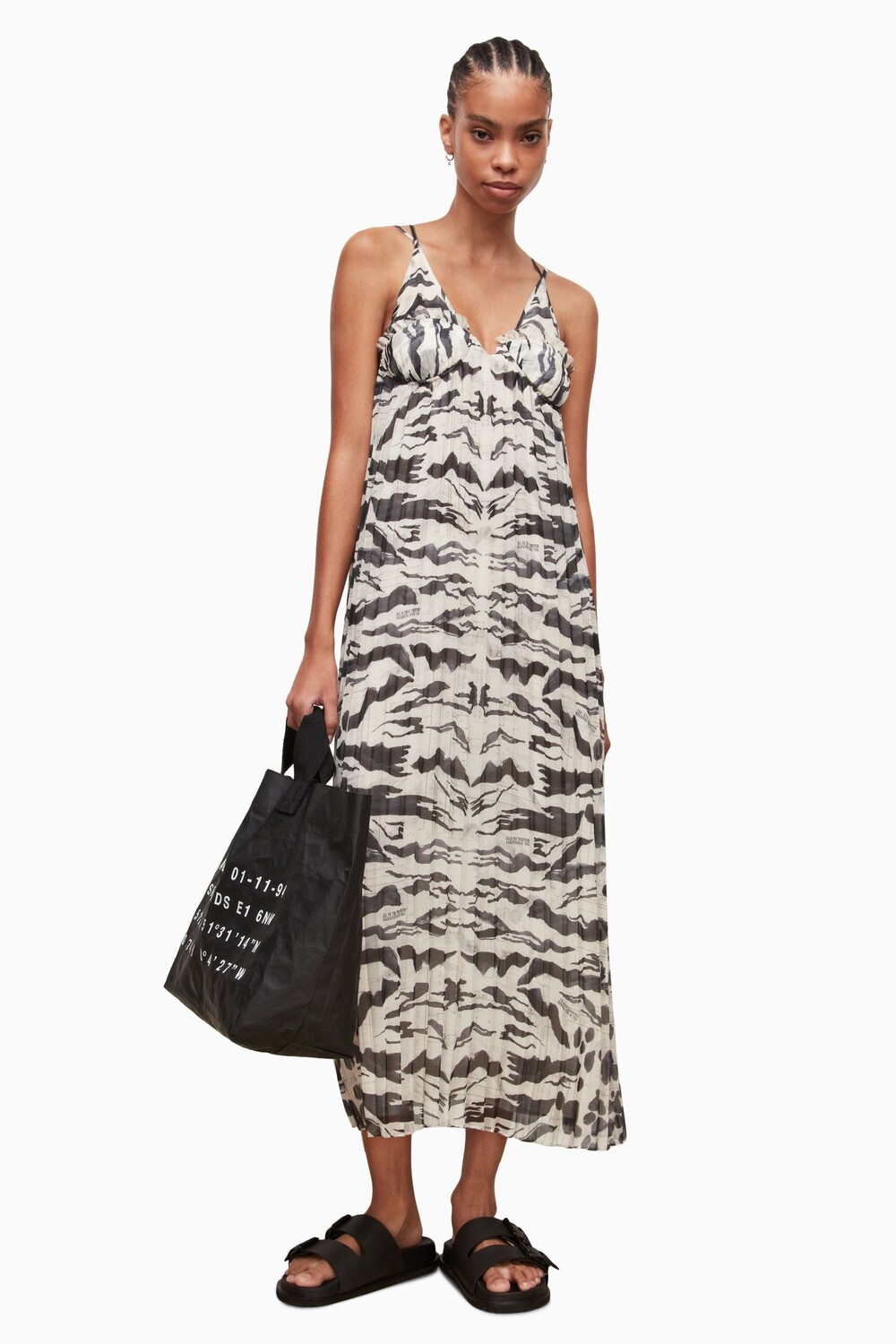 

Allsaints Nouval Oniyuri белое платье All Saints, белый