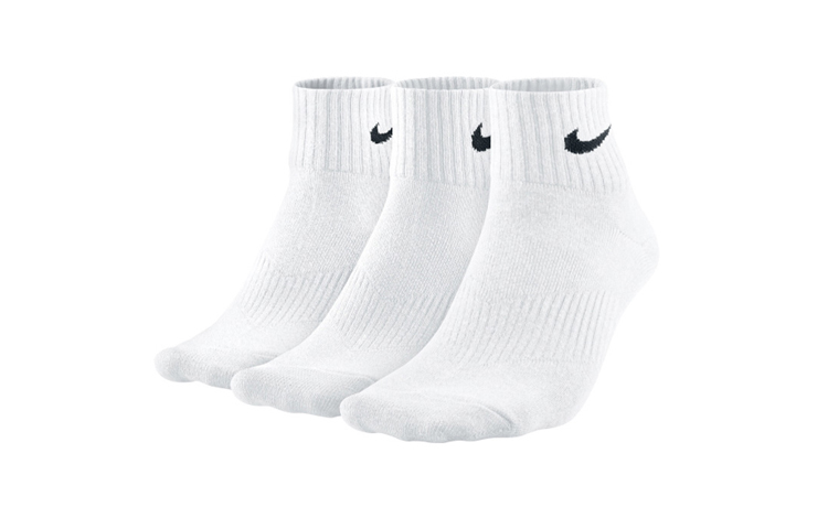 Носки унисекс Nike, цвет three pairs in white цена и фото