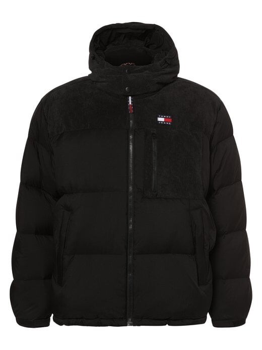 

Пуховик большой и высокий Tommy Jeans, черный