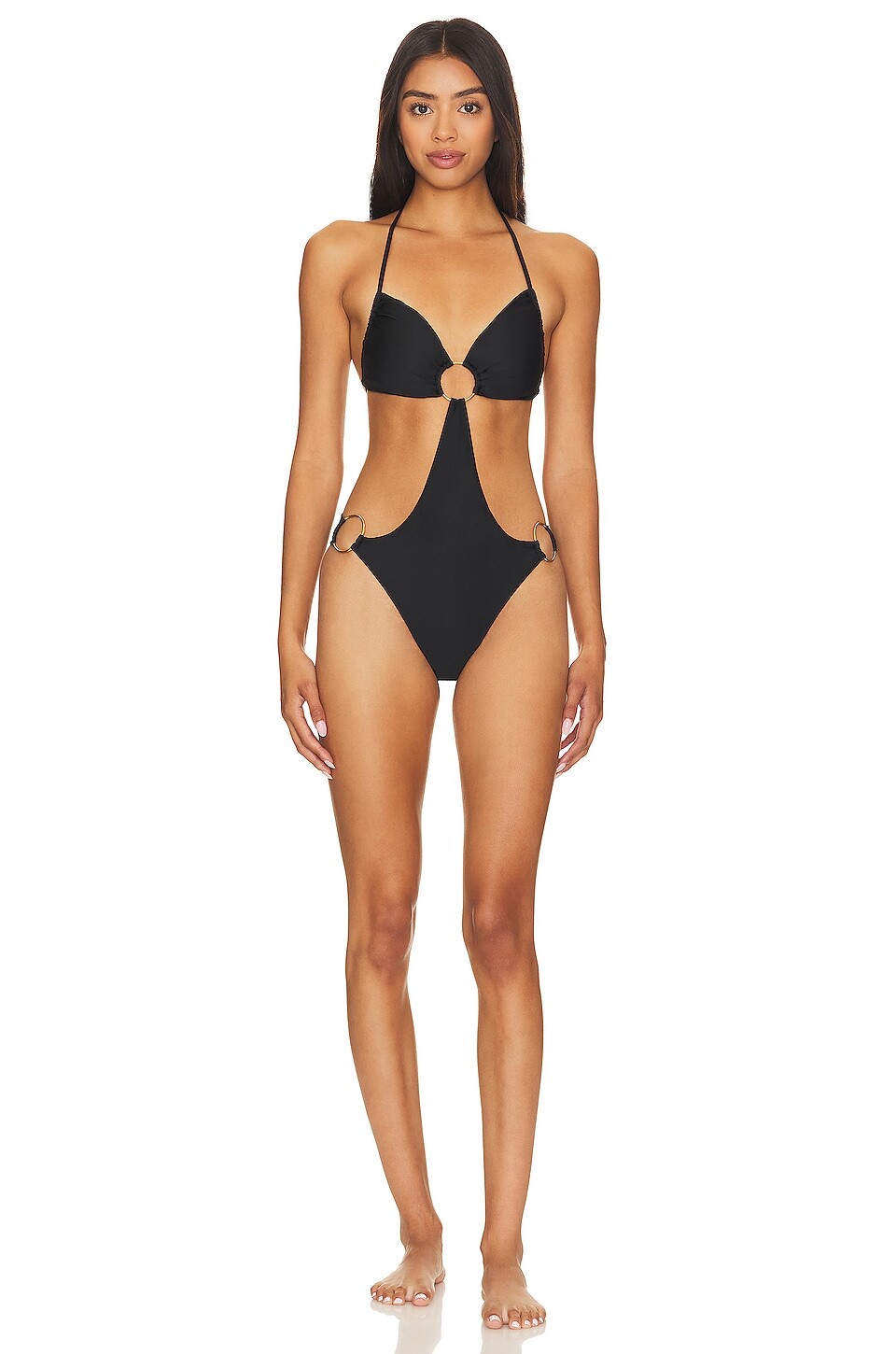 

Купальник Luli Fama Ring Bandeau, цвет Jet Black
