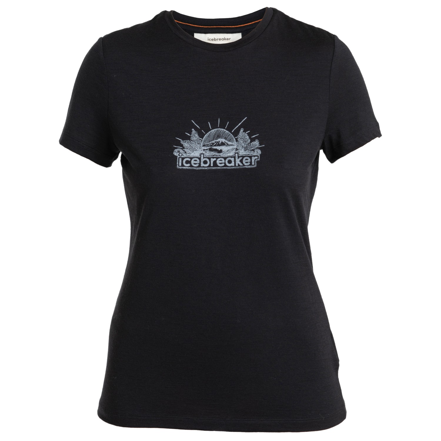 Рубашка из мериноса Icebreaker Women's Tech Lite III S/S IB Grown Naturally, черный ультратонкий силиконовый чехол накладка для asus zenfone 5q 5 lite zc600kl с принтом горы и небо