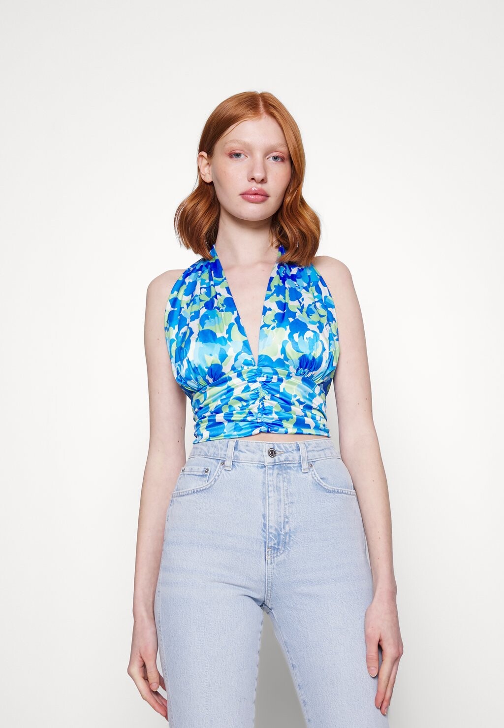 

Топ Gina Tricot, синий