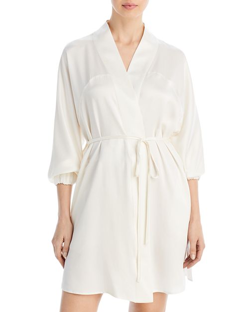 Моющийся шелковый халат Lunya, цвет White цена и фото
