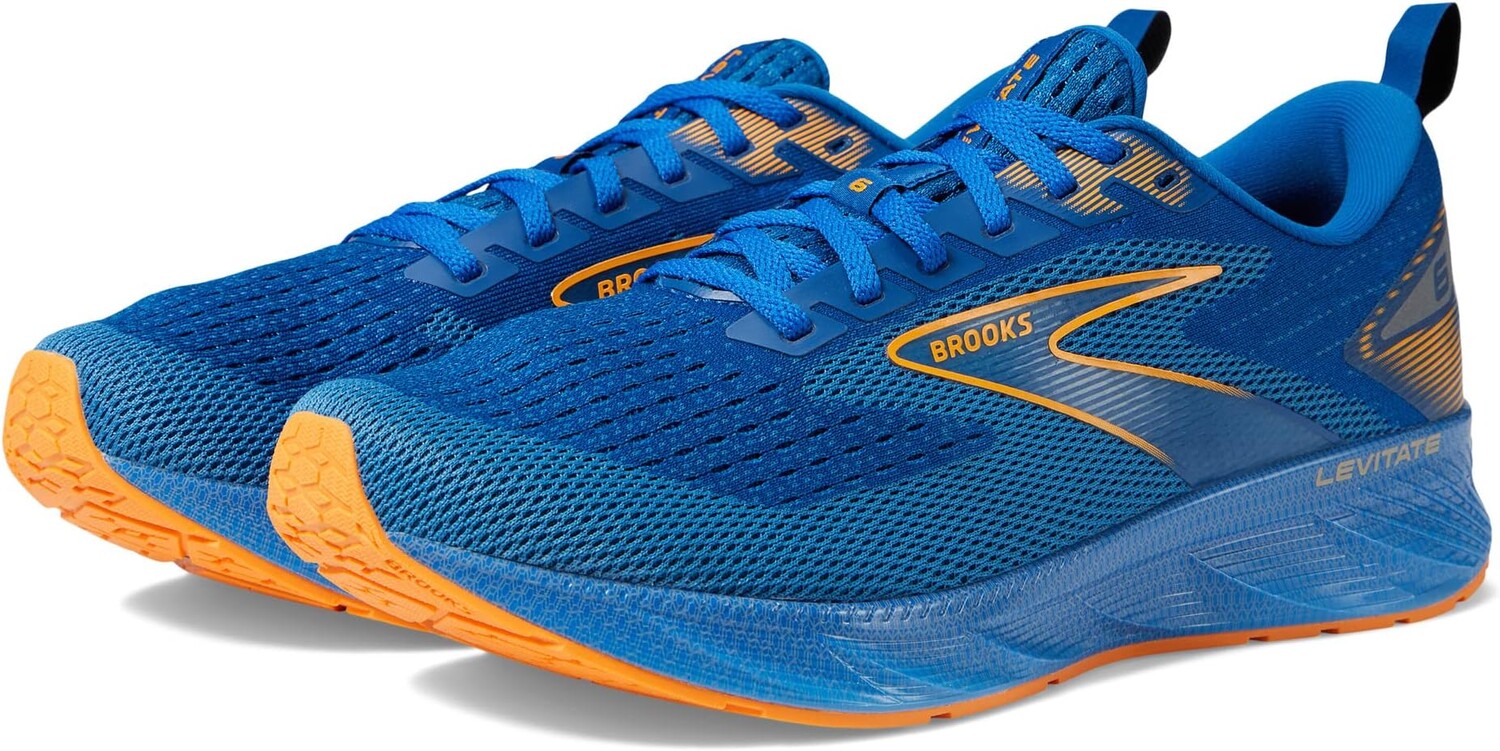 

Кроссовки Levitate 6 Brooks, цвет Classic Blue/Orange