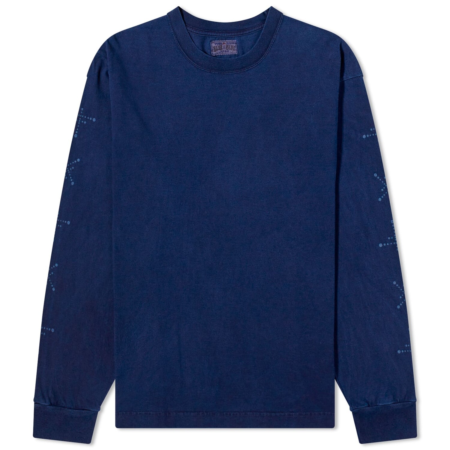 

Футболка Blue Blue Japan Koborebi Bassen Printed Long Sleeve, индиго