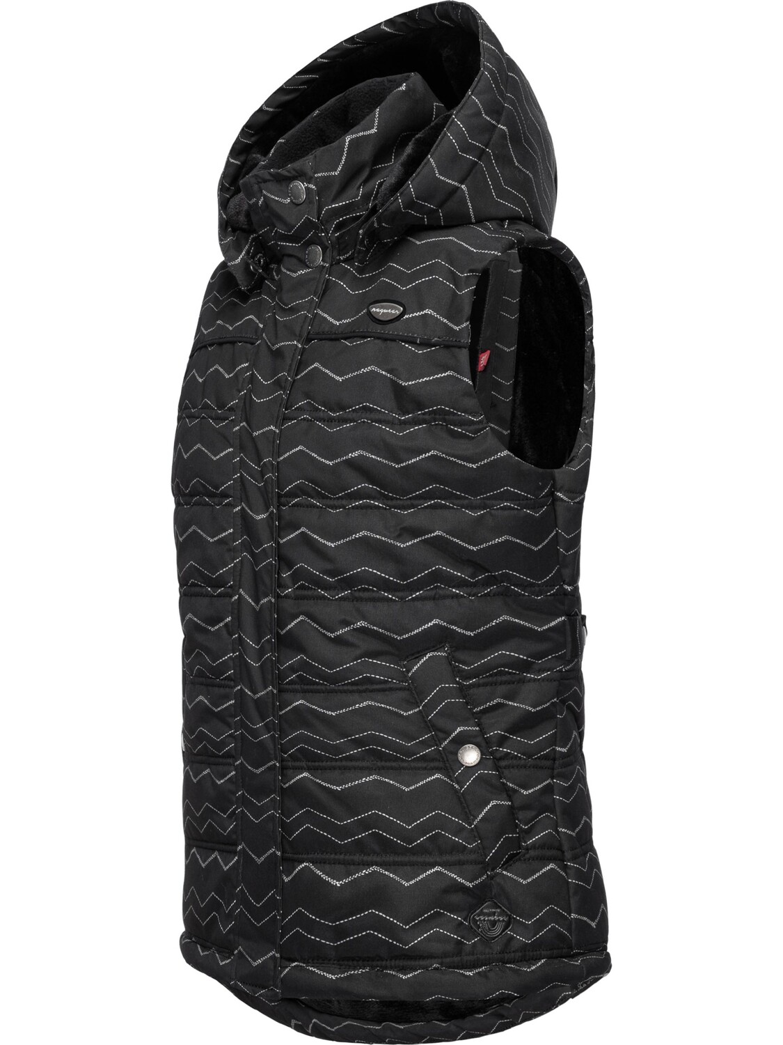 

Утепленный жилет ragwear Marrin Chevron, черный