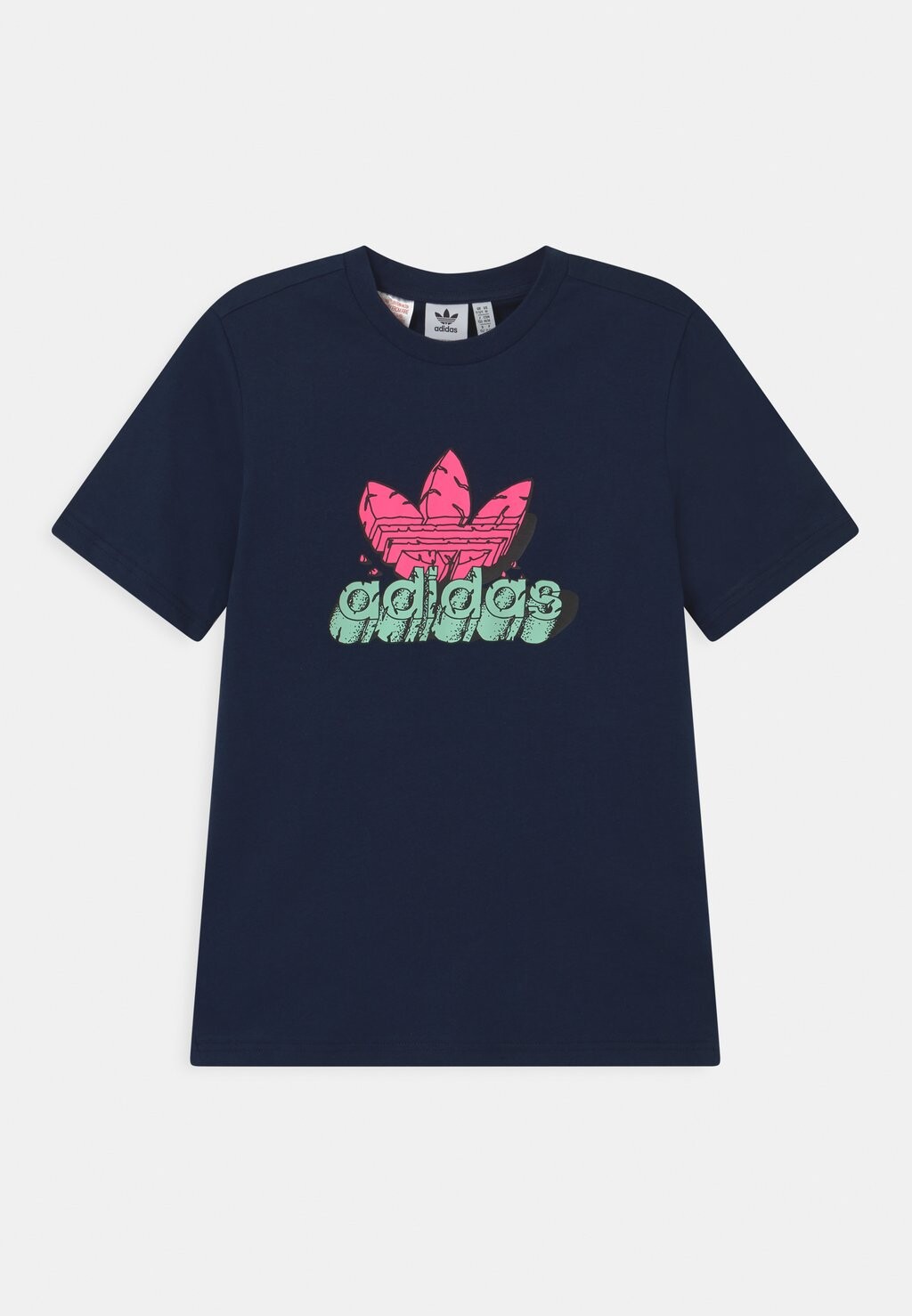 

Футболка с принтом Tee Unisex adidas Originals, цвет collegiate navy/solar pink
