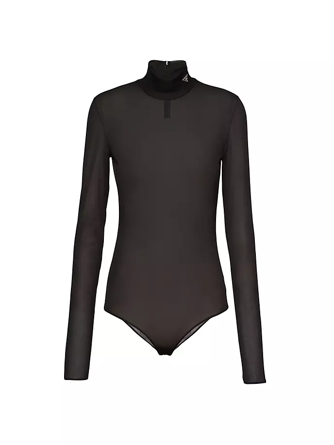 

Трикотажное боди Gazar Prada, черный