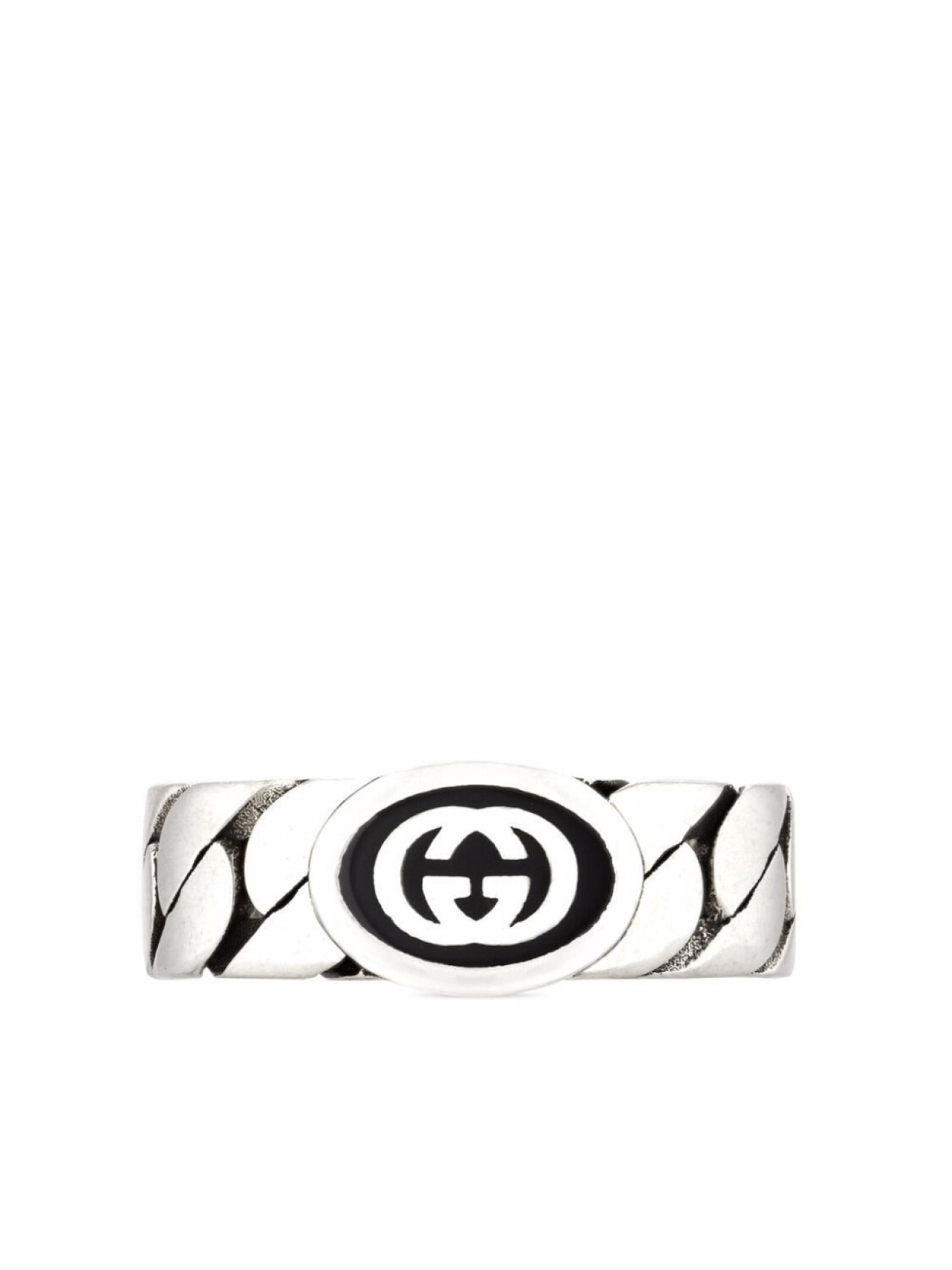 

Серебряное кольцо Interlocking G Gucci, серебряный