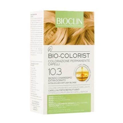 

Перманентная краска для волос BIOCLIN Bio Colorist 10.3 Экстра светлый золотистый блондин