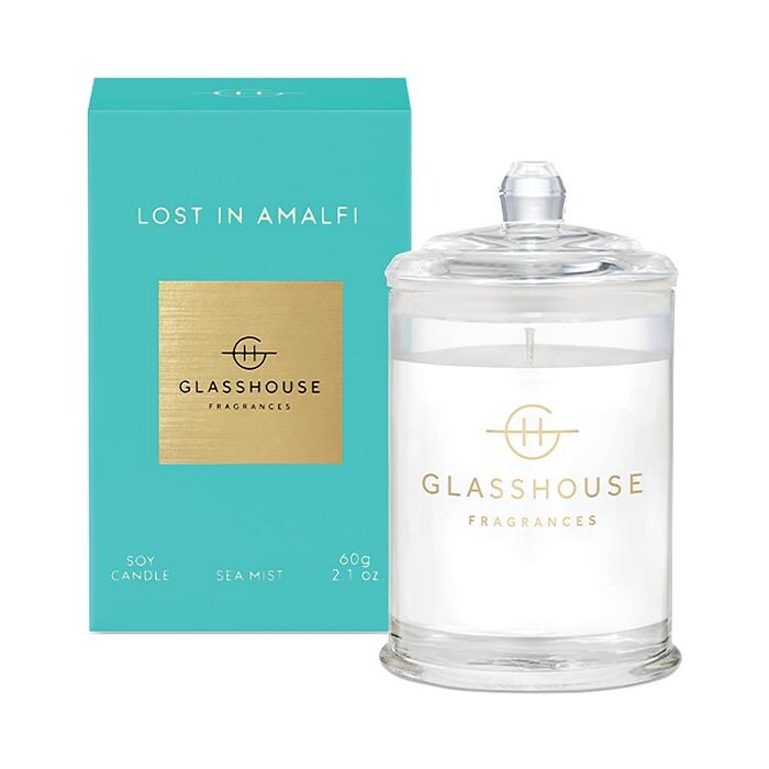 

Свеча Glasshouse Fragrances Lost in Amalfi 2,1 унции, синий