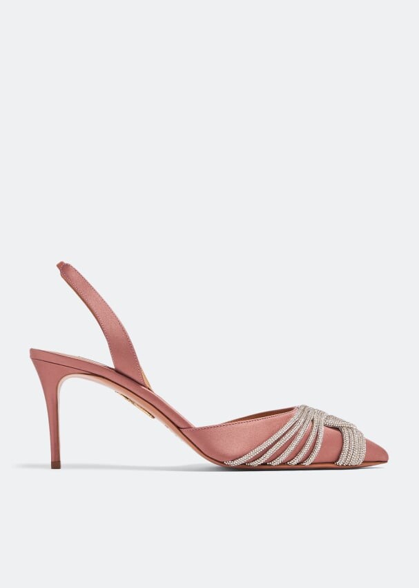 

Туфли Aquazzura Gatsby Sling 75, розовый
